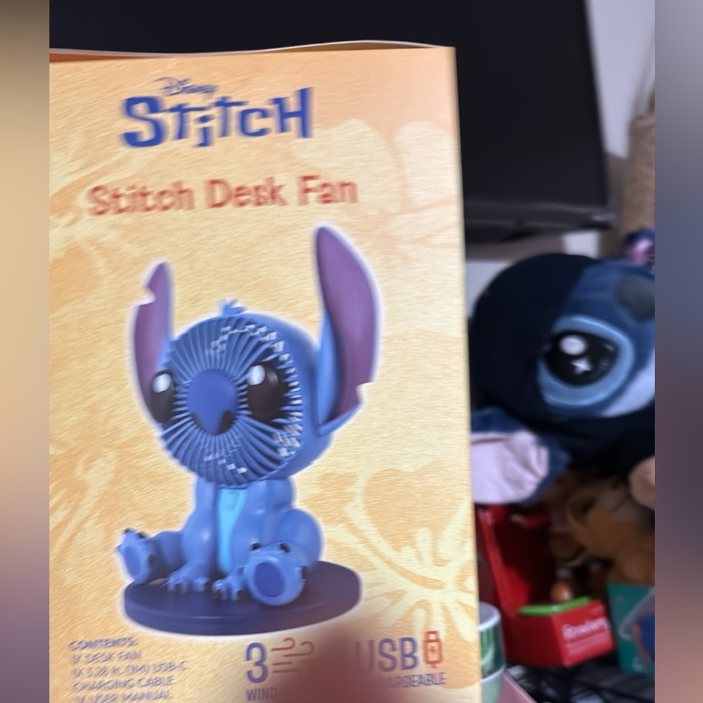 Disney Stitch Blue USB Fan